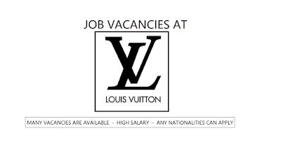 salaire louis vuitton|louis vuitton job vacancies.